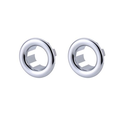 2 Pack Sink Overflow Ring, ARCORA Bathroom Kitchen Basin Chrome-2 