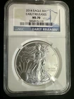 2014 NGC MS70 American Silver Eagle - Early Releases - .999 Fine Silver