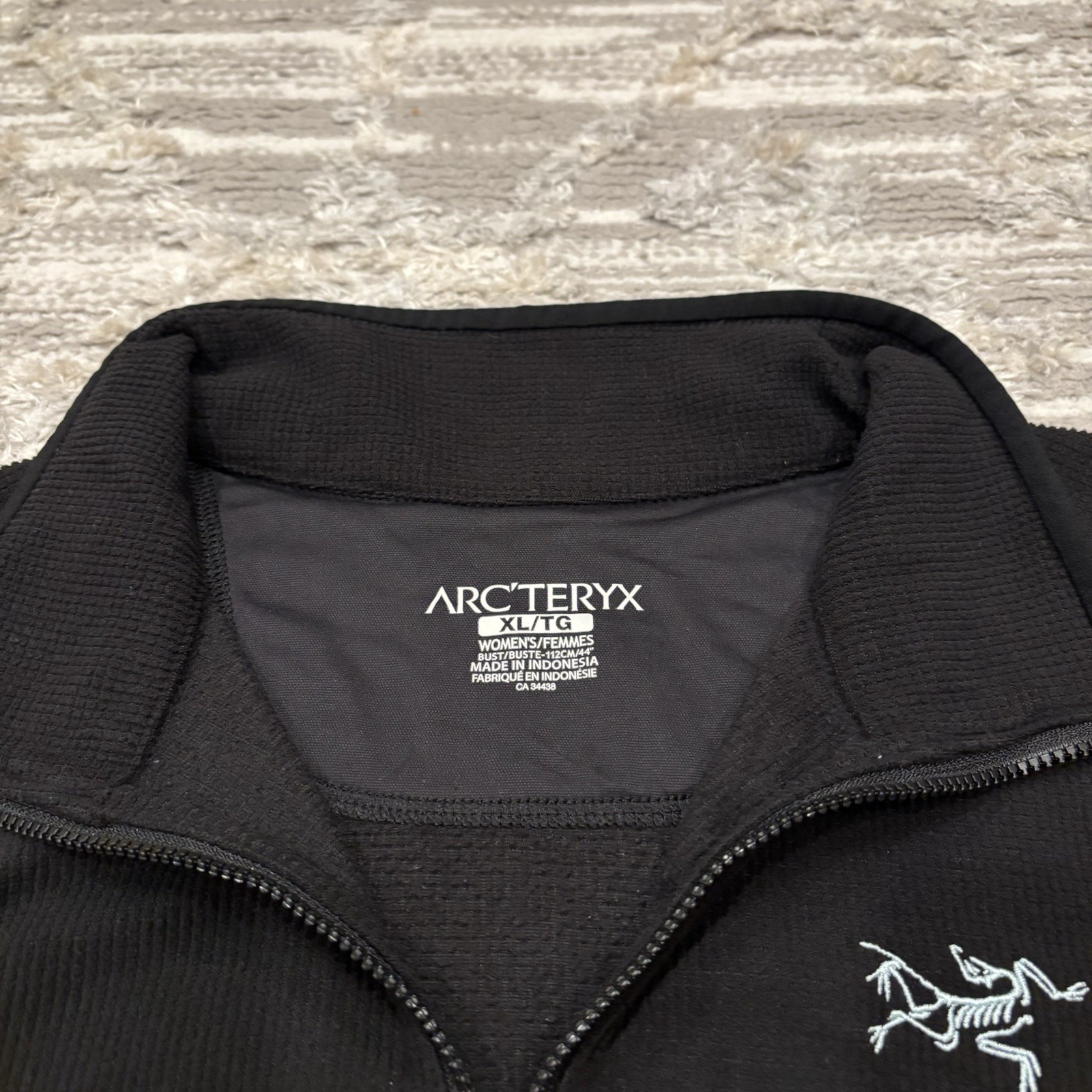 Arc’teryx Delta LT Jacket Women’s XL Waffle Grid Polartec Full Zip Outdoor Rare image 4