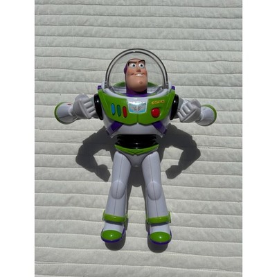 Disney Pixar Toy Story Buzz Lightyear WORKS Thinkway Toy 12 Inch NO WING