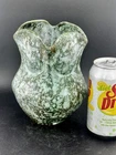 Weller Pottery 8” Mottle Green Glaze On A Ruffled Rim In Ex Mint Condition