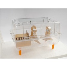 Hamster Cage Clear Hamster House Small Animal Cage 60 38 32cm PET