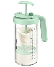 WEMOH Borosilicate Glass Breast Milk Pitcher with Upgraded Mixer, 32oz