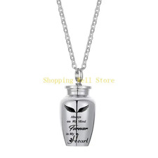 KX4B Pet Cremation Jewelry for Dog/Cats Ashes Memorial Lockets Urn Necklace Keep
