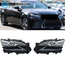 For Lexus 2016-20 Gs350 Gs-f 2016-18 Gs450h 2016-17 Gs200t Pair Headlight Led