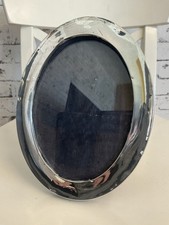 Nice Oval Sterling Silver & Wood Backed Photo Frame Birmingham 1919