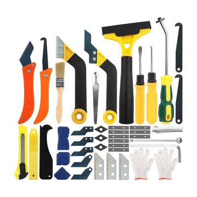 37Pcs Grout Removal Tool Kit,Hand-Grout Saw and Caulk Remover Tools Set,with ...