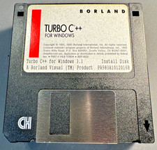 VG Borland Turbo C  for Windows 3.1 7-disk set