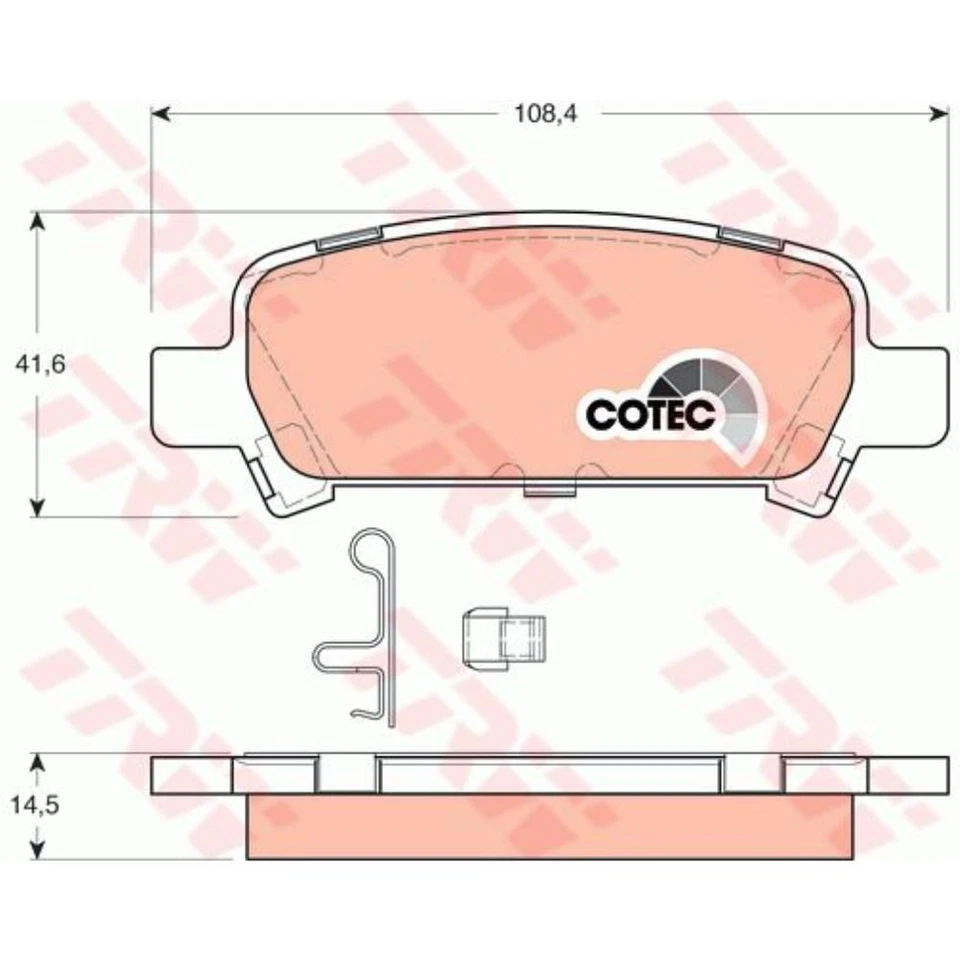 TRW Kit Disques de Frein Arrière Plein + pour Subaru Forester Impreza Sg - Photo 4/4