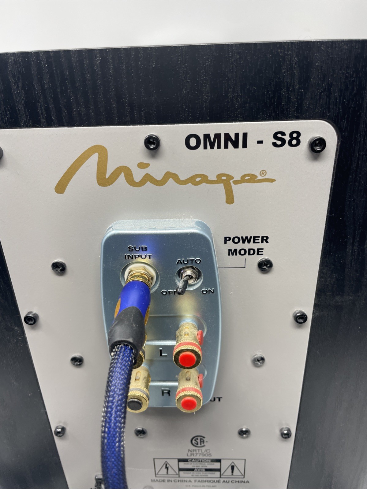 Mirage OMNI-S8 Powered Subwoofer - Black - power on tested - free shipping