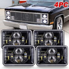 4pcs 4x6 Led Headlights Hilo Sealed Beam For Chevy C10 81-86 Pickup K10 Blazer 4pcs 4x6 Led Headlights Hilo Sealed Beam For Chevy C10 81-86 Pickup K10 Blazer