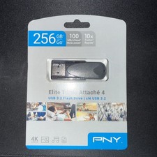 PNY - Elite Turbo Attache 4 256GB USB 3.2 Flash Drive - Gray