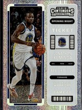 2022-23 Panini Contenders #38 Jonathan Kuminga Opening Night Ticket FOTL