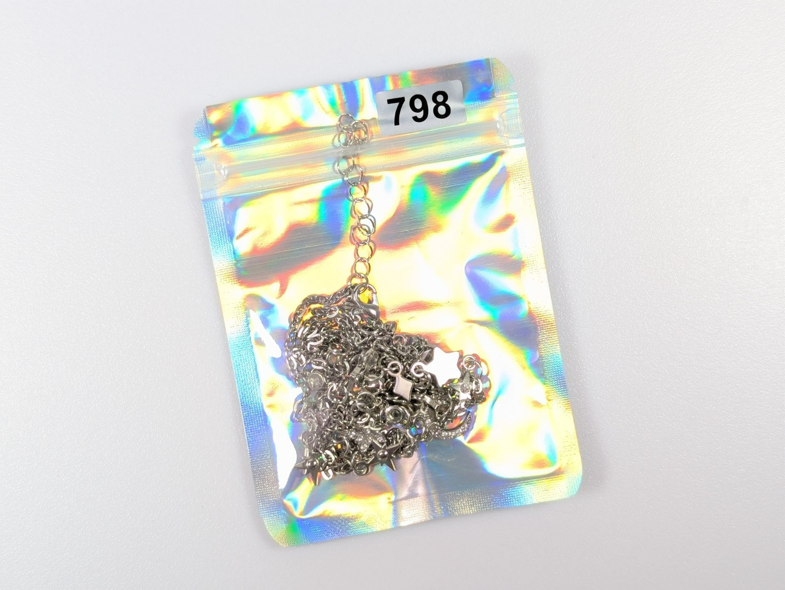 Layered Celestial Silver Two Strand Necklace Moon… - image 9