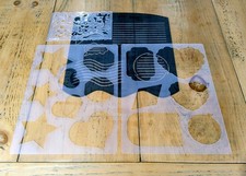 Creative Memories Storylines, 2 Stencils Sheets + Scrapbook Stencil