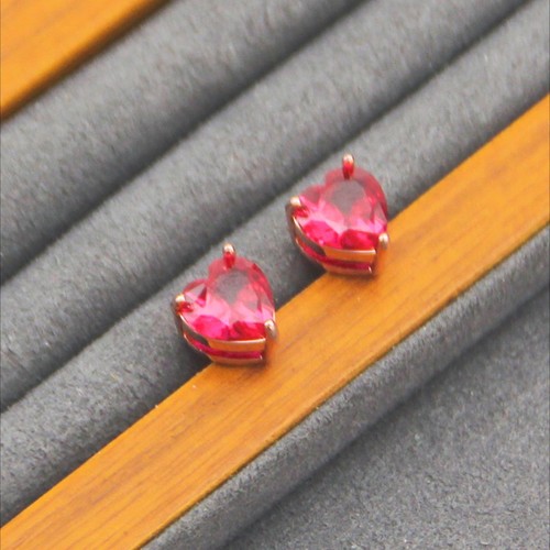 Kate Spade Red My Love Heart Stud Earrings Rose Gold