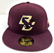 Boston College Eagles NCAA NE Fitted Hat ~Maroon/Gold