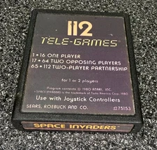 Atari 2600 Game, Tele Games 112, Space Invaders
