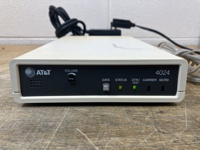 Vintage AT&T PC 6300 dial up computer modem 4024 power tested