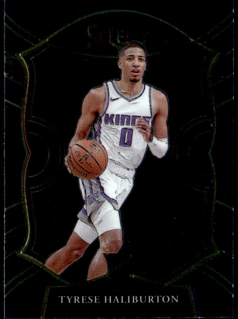 2020-21 Panini Select #72 Tyrese Haliburton Blue Rookie E1