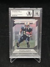 Michael Thomas Signed 2016 Panini Prizm Silver #230 Rookie RC Beckett 10 Auto