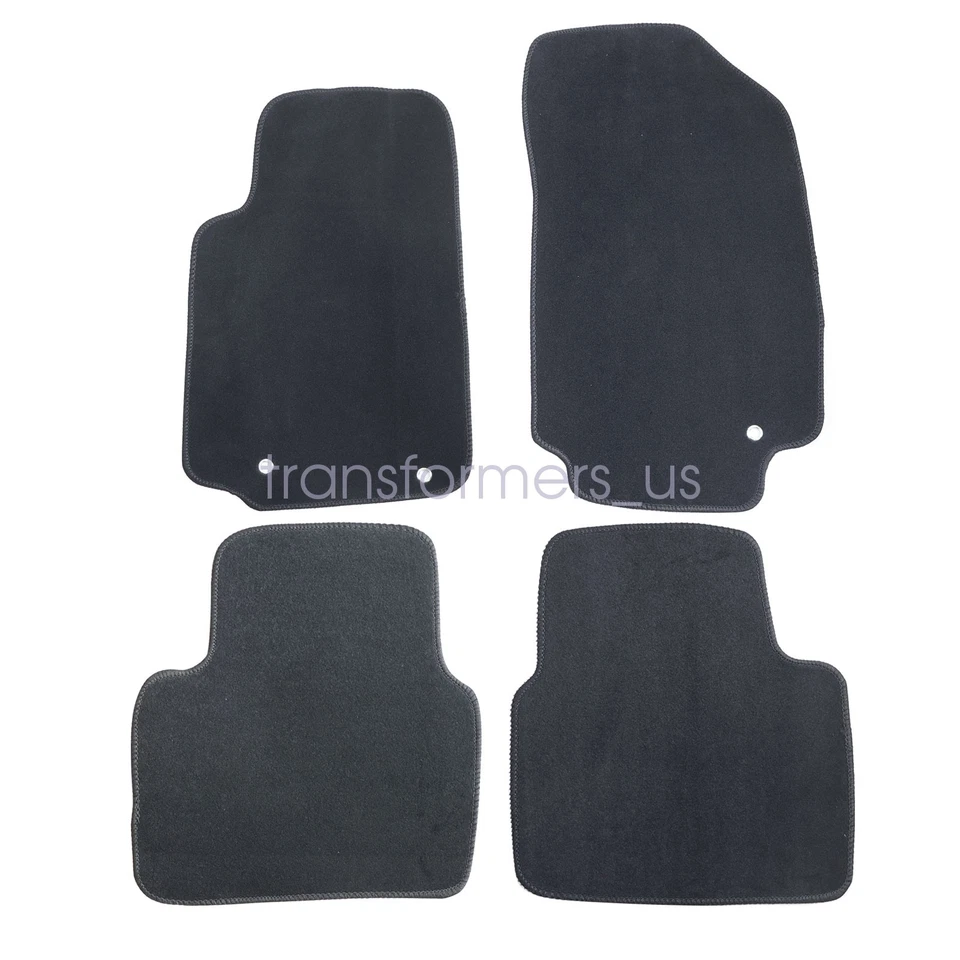 2016 - 2023 For Nissan Maxima 4-Door Replacement Velour Floor Mats Carpet Black - Image 4 of 4