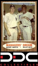 1962 Topps #18 Managers' Dream (Mickey Mantle / Willie Mays) Excellent