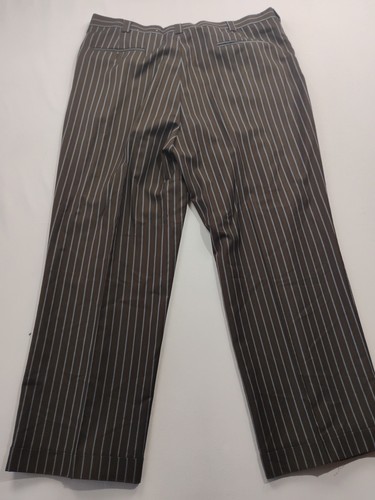 Stacy Adams Superlative 150er Retro Herren 48L 42W Full 3 Set Anzug braun gestreift - Bild 8 von 22