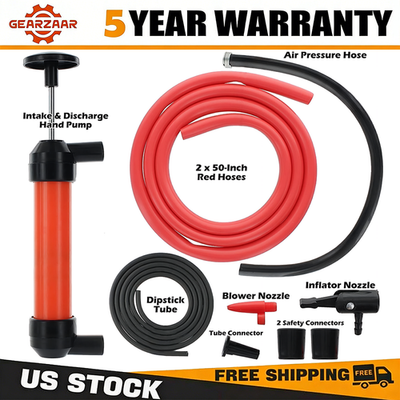 #ad #ad Multi Use Liquid Transfer Siphon Hand Pump Kit Fuel Diesel Oil Kerosene Water $11.99