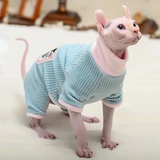 Cat Clothes Winter Warm Soft Cats Cotton Hoodies Jumper Sphynx Cat Costumes Pull