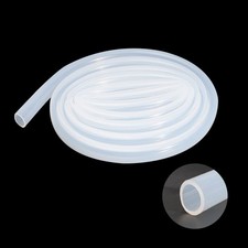 Eoiips 1" ID x 1-1/4" OD Silicone Tubing, Food Grade High Temp ID, Clear