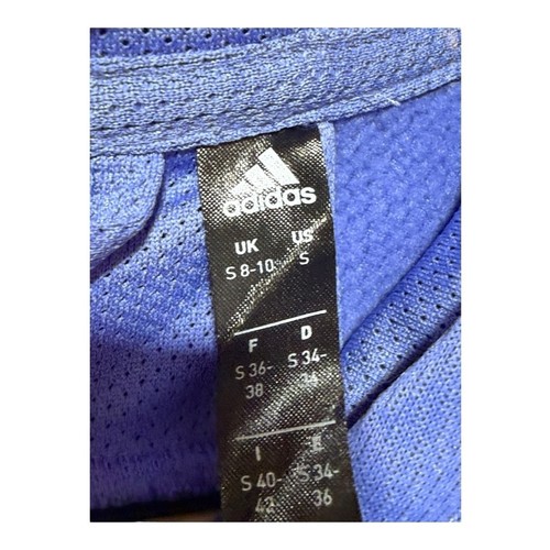 Women’s Adidas Size Small Climawarm Hoodie Pullover Blue Cropped NWT - Picture 8 of 11