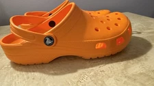 Authentic Crocs Comfort Classic Clogs Size: Men 8 / Women 10 New Orange Hunting