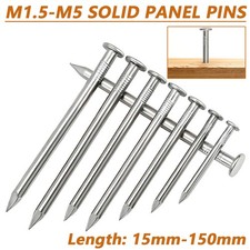 SOLID PANEL PINS,TACKS,HARDBOARD NAILS A2 STAINLESS STEEL LENGTH 15mm-150mm