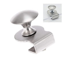Glass Door Pull Handle/Clamp/Clips for 5-8mm Showcase Furniture Glass Cabinet...