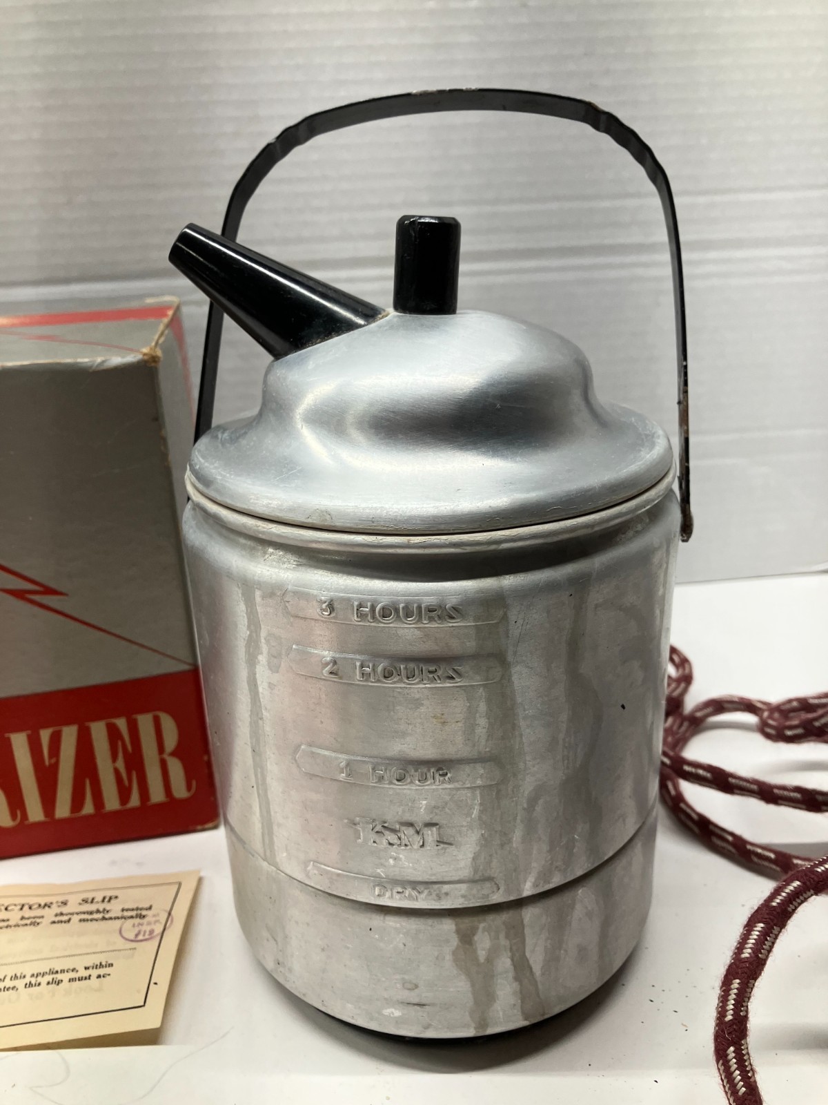 Vintage K-M Electric Vaporizer with Box and Paperwork