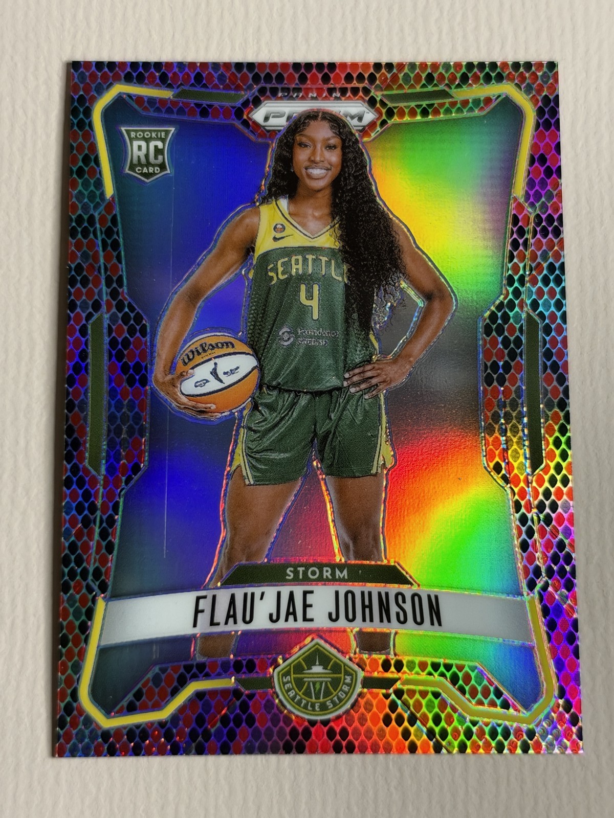 2026 Panini Prizm WNBA Flau'jae Johnson Snake Skin SSP RC #150 - Read desc.