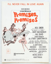 I'll Never Fall In Love Again (Fr Musical Promises Promises) 1969 USA Sheet Musi