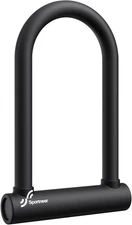 Candado en U para bicicleta: candado antirrobo resistente con arco de 18 mm y 3