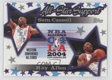 2004-05 Topps All-Star Support Sam Cassell Ray Allen #AS-CA HOF 0u3