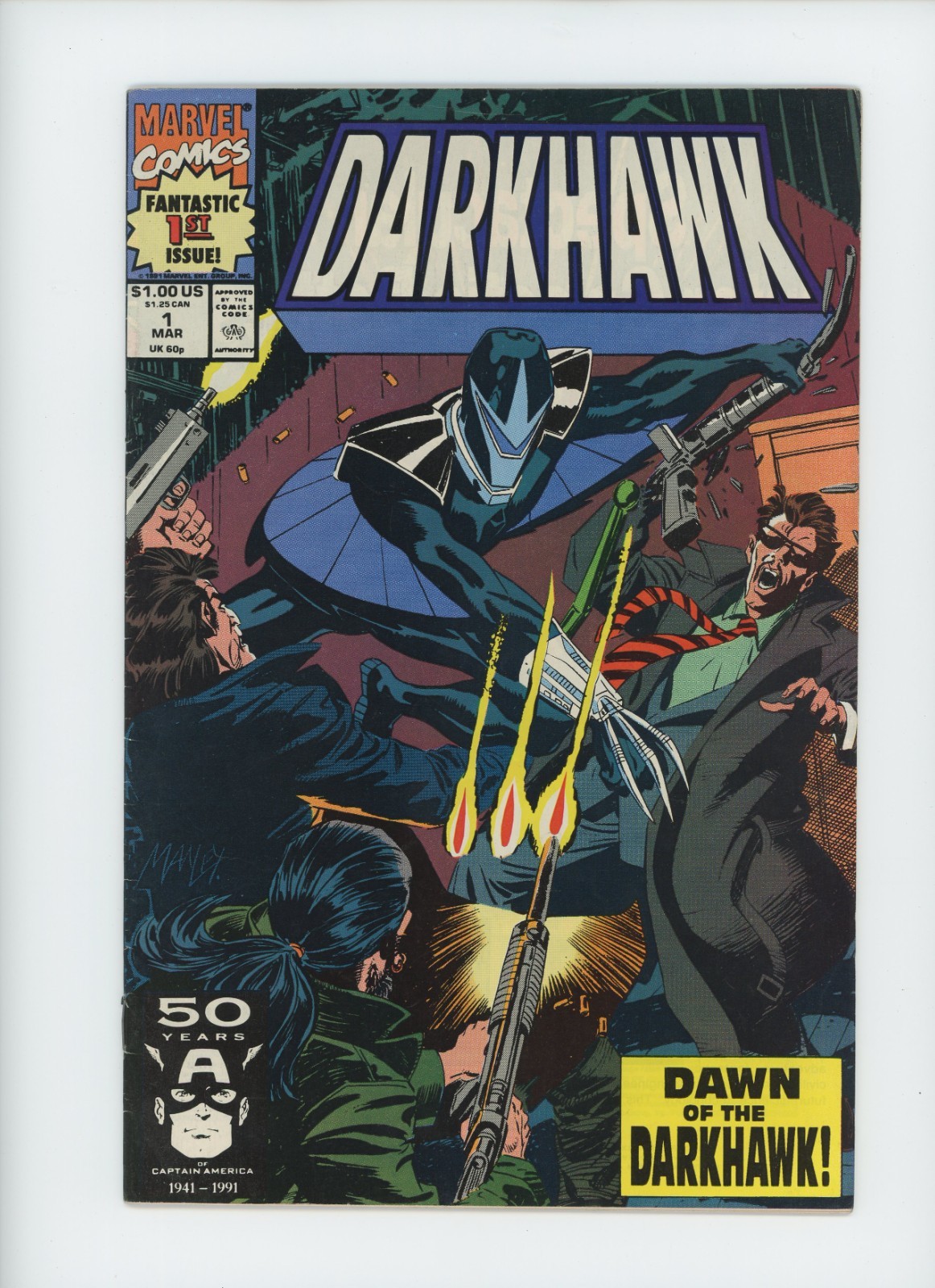 Marvel Comics Darkhawk Issue #1 Mar, #2 Apr, #3 May, #4 June, #5 July