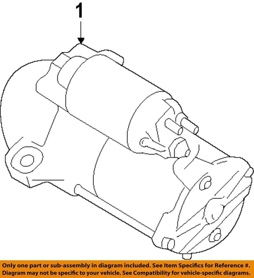 Motor de arranque usado serve: 2014 Ford Taurus 3.5 grau A - Imagem 3 de 4