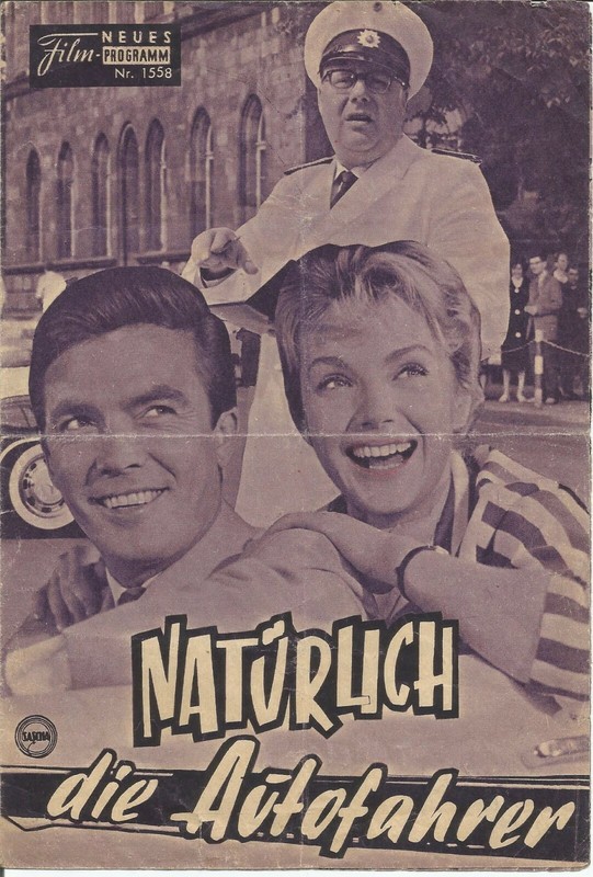 Natuerlich die Autofahrer OFCORSE, THE MOTORISTS 1959 AUSTRIA Kino Programm