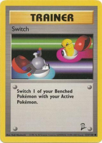Pokemon Card - Base 2 Set 123/130 - SWITCH (common) - NM