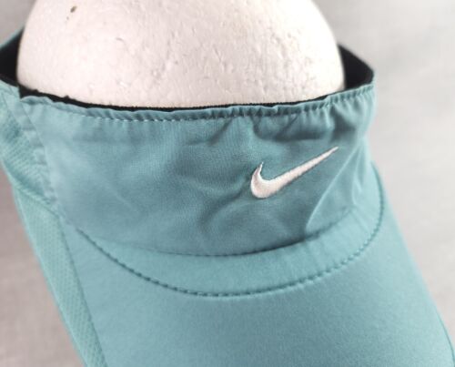 Nike Featherlight Dri-Fit Womens Visor Hat Cap Blue Adjustable Strapback - Picture 2 of 7