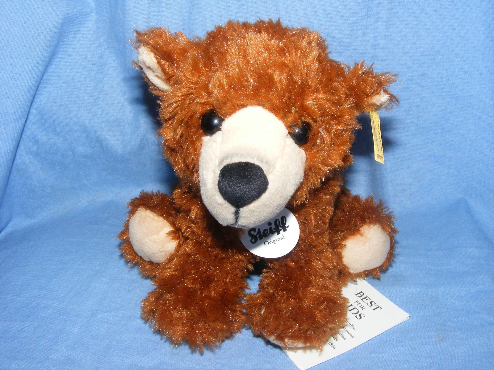 Steiff Browny Bear Plush Brown 084041 Baby Christening Birthday Present Gift NEW
