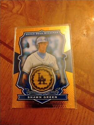 2004 Upper Deck Etchings Baseball Etching Shawn Green #BE-SG GAME USED BAT $$$