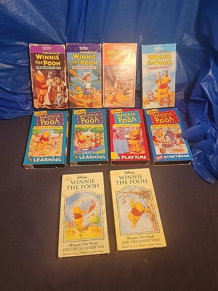 Disney Adventures Of Winnie The Pooh VHS Lot 11 Playtime Learning Friendship - Image 2 of 4