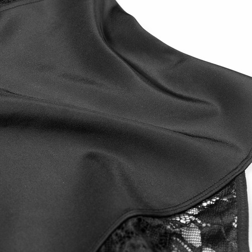 Tummy Control Bodysuit for Women Mesh Sculpting V Neck Butt Lifter Shapewear Top - Picture 30 of 38