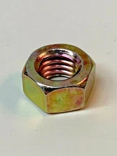 (200) 1/2-13 Grade 8 Hex Finish Nuts - Yellow Zinc Plated - Coarse Thread 1/2"